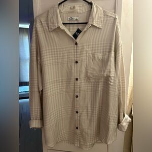 Hollister plaid shirt